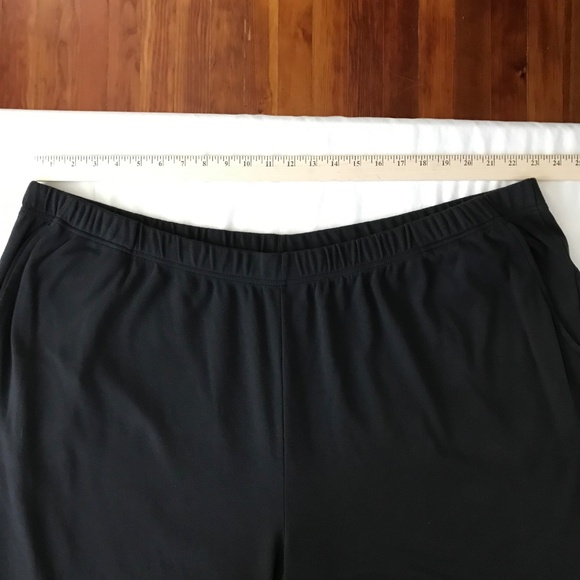 WOMAN WITHIN Wide Leg Pants Black 7 Day Knit Pockets Women’s Plus Size 4X 34/36 - Picture 9 of 15